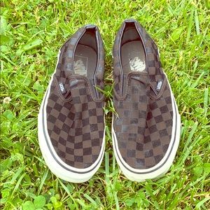 SALE!⚡️🖤Black checkered vans shoes🖤